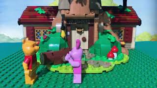 LEGO Winnie the Pooh In Which Pooh Builds His House LEGO Ideas 21326 Winnie the Pooh [upl. by Nelie]