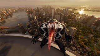 VENOM Free Roam Gameplay ALL WEATHERS  Marvel’s SpiderMan 2 PS5 4K60FPS [upl. by Reseta994]