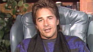 Don Johnson talks Miami Vice and new film in 1987 [upl. by Irrehs]