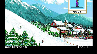 Winter Games Commodore Amiga [upl. by Lefton]