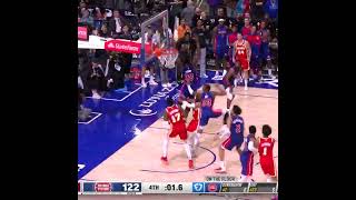 CADE CUNNINGHAM GAMESAVING BLOCK WINS IT FOR DETROIT PISTONS [upl. by Nizam487]