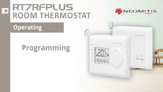 Programming  Tutorials RT7RFPLUSd room thermostat [upl. by Audwin111]