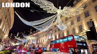 ✨2024 Central London Christmas Lights Walk  Mayfair amp West End Christmas Lights amp Decorations 4K [upl. by Nawrocki242]