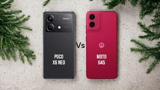 Poco X6 Neo ⚡ vs ⚡ Motorola G45 Full Comparison [upl. by Adlai]