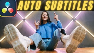 How to add AUTOMATIC SUBTITLES in Davinci Resolve Studio  Tutorial [upl. by Nnairb]