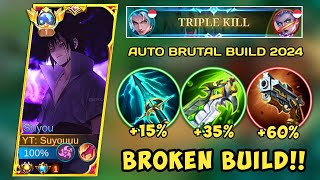 GLOBAL SUYOU NO1 WORLD BUILD amp EMBLEM 2024 AUTO GET WINSTREAK RANKED  MOBILE LEGENDS [upl. by Libby]