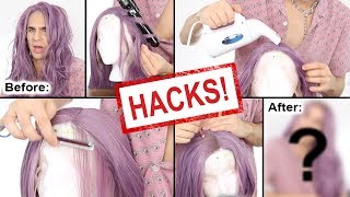 I MADE A CHEAP AMAZON WIG LOOK BETTER THAN MY FULL LACE WIGS synthetic wig hacks [upl. by Culosio]