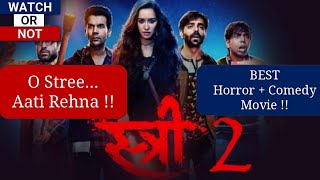 Stree 2 movie review  Horror movie  Shraddha kapoor [upl. by Ennyrb]