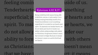 Being tender hearted means you can feel love Ephesians4 scripture verseoftheday feellove love [upl. by Briant]