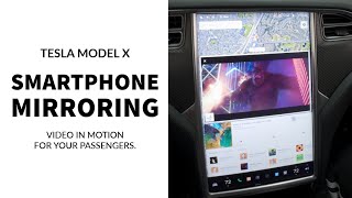 TESLA MODEL X  Streaming for Passengers While Driving [upl. by Adrien830]