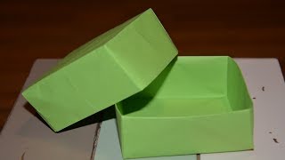 Basteln mit Papier Box Origami falten zB für Geschenkbox W [upl. by Nnyw733]