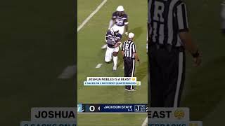 Joshua Nobles is a PROBLEM 😤🔥 jacksonstate hbcufootball hbcu [upl. by Adnesor589]