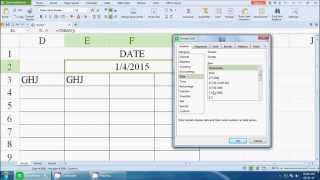 How to set automatic date change formula in excel sheet [upl. by Ahsinned]