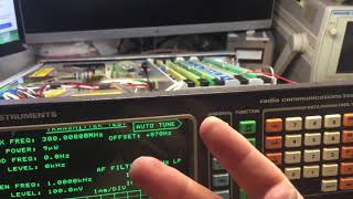 Marconi 2955A Repair fail self test 30 amp 31amp 33 FM MOD low Component level repair [upl. by Adlih56]