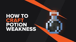 How to make a Splash Potion of Weakness in Minecraft [upl. by Okiman]