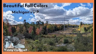 Fall Color Drive  Marquette Michigan UP  Warning  Oneeared Cat visits Vet [upl. by Onitram]