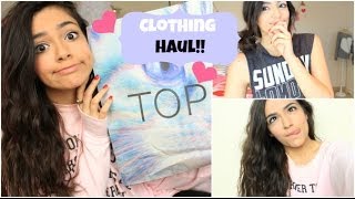 Clothing Haul F21 Topshop Aero Love Culture [upl. by Pogue]