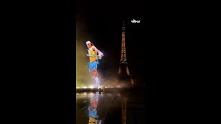 Nike honours Rafael Nadal with spectacular projection in front of the Eiffel Tower [upl. by Reid]