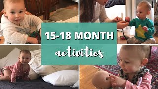 ACTIVITIES FOR 1518 MONTH OLDS  1 YEAR OLD ACTIVITIES  TODDLER ACTIVITIES AT HOME [upl. by Kinghorn533]