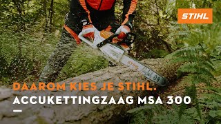 Wat zijn de voordelen van de accukettingzaag STIHL MSA 300 [upl. by Thaddeus]