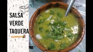 SALSA VERDE CON CILANTRO Y CEBOLLA BÁSICA  Vamos a Cocinar [upl. by Eeryt]