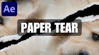 How To Create Paper Tear In After Effects Paper Tear [upl. by Nodnil]