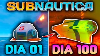 PASSEI 100 DIAS SALVANDO O PLANETA EM SUBNAUTICA  O FILME [upl. by Ahsikel]