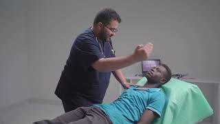 Examination of the Jugular Venous Pressure Maneuver [upl. by Hcurob]