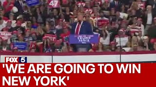 Trump holds rally on Long Island We are going to win New York [upl. by Malissia]