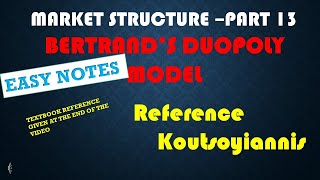 Bertrands Duopoly model  Assumptions  Diagram  Criticism  MALAYALAM EXPLANATION [upl. by Beatty155]