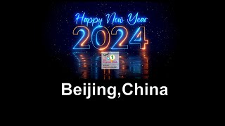 LIVE  China Happy New year  Beijing celebrates New Years Eve with spectacular light show for 2024 [upl. by Cchaddie]