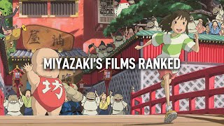 Ranking all of Hayao Miyazakis Films [upl. by Anis]