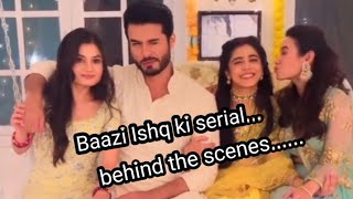 Baazi Ishq ki serialBehind the scenesAikanshMehak and other characters Masti [upl. by Auqinal202]