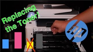 How to Replace the Toner on the HP Color Laserjet Pro MFP 277dw [upl. by Alil531]