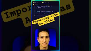 Importing with an Alias in JavaScript javascript javascripttutorial coding programming [upl. by Anatlus571]