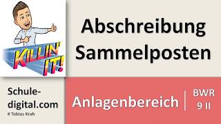 BwR 9 II  Abschreibung Sammelposten [upl. by Snej]