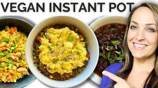 3 Dump and Go Vegan Instant Pot Meals for Busy Days [upl. by Tymon880]