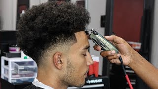 DROP FADE W BEARD LINE UP HAIRCUT TUTORIAL [upl. by Aohsoj]