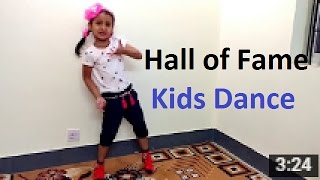 hall of fame  choreography on hall of fame song by kids  Anvita [upl. by Imotih139]