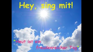 🎵🤍🥳🍰🕯️🪅👀quotHeut ist ein freudenreicher Tagquot  Kinder u Volkslieder  Liedtext Notenlink ↓InfoBoxquot [upl. by Jem]