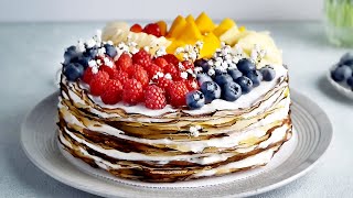 Chocolate Crepe Cake  How To Make A Crepe Cake  Hoopla Recipes [upl. by Sama60]