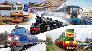 Steam Train highspeed Trains Galore and other railway transport [upl. by Ettenot]