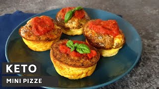 KETO MINI PIZZA  Jak zrobić szybką przekąskę na śniadanie lub do pracy [upl. by Yllah]