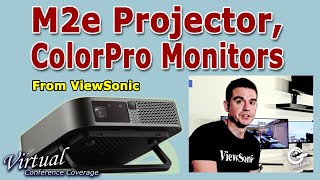 ViewSonic M2e Portable Projector ColorPro and Multimedia Monitors [upl. by Zeta]