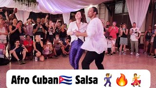 Afro Cuban Salsa with Daynerys and William  African Diaspora [upl. by Blair]