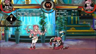 Skullgirls PC Beta  Kyoko Squigly Gameplay [upl. by Ltsyrk]