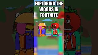 Exploring the woods in Fortnite fortnite shorts [upl. by Lamp5]