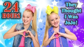 24 Hour Challenge as JoJo Siwa GONE WRONG They Thought I Was the REAL JOJO [upl. by Enrique]