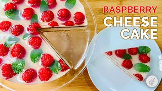 Raspberry CheeseCake  No bake CheeseCake recipe [upl. by Hceicjow]