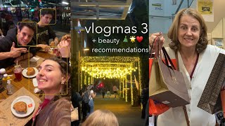 vlogmas 3 xmas shopping going out with friends favourite beauty products of the year [upl. by Rutter]